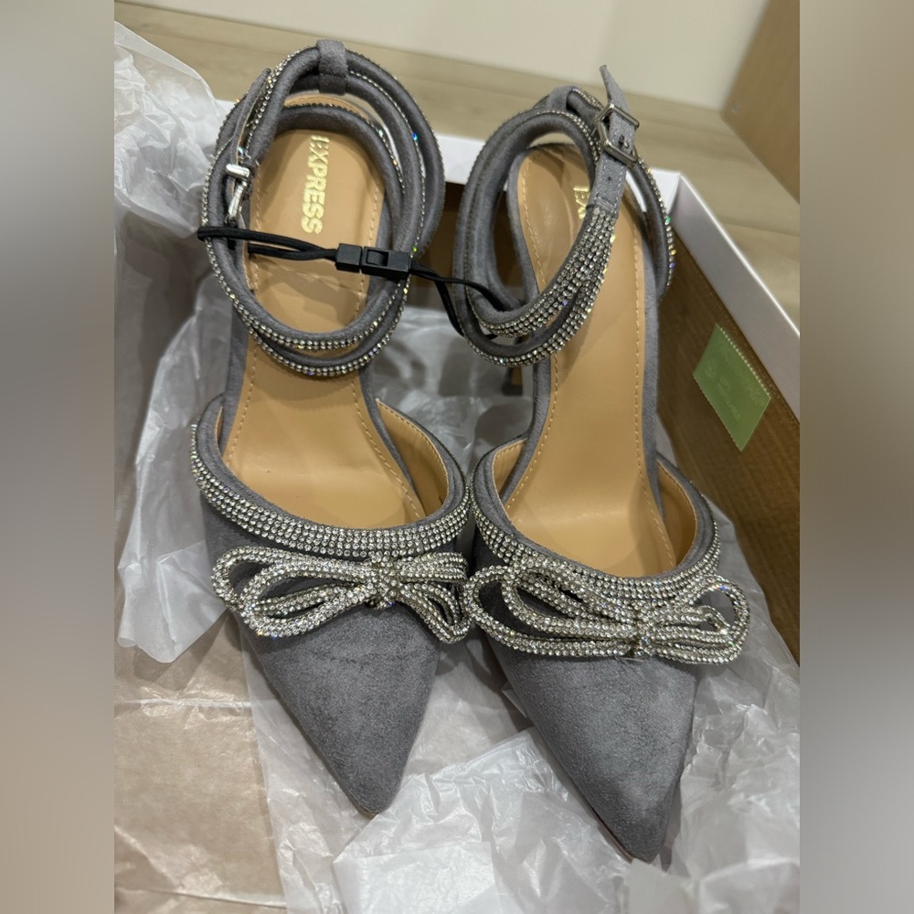 Express Rhinestone Pumps